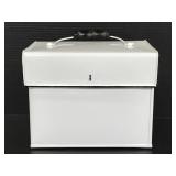 White metal lunch box