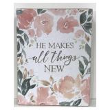 Primitives by Kathy floral wooden sign