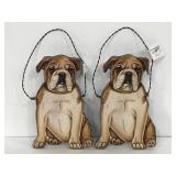 Primitives by Kathy bulldog wall hangers