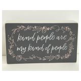 Primitives by Kathy "Kind People" box sign