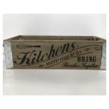 Wooden rectangular Kitchen crate