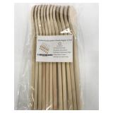 Twelve kitchen wooden spoons in package