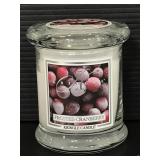 New Kringle frosted cranberry candle
