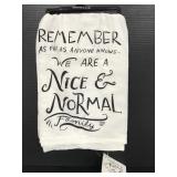 Primitives by Kathy new "Normal Family" dish towel