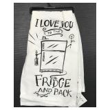 Primitives by Kathy new "Fridge" funny dish towel