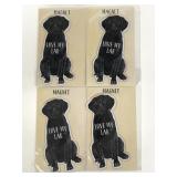 Primitives by Kathy new black Lab Dog magnets