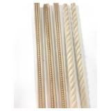 Five pieces of trim molding