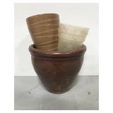 Various style and sized planters