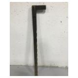 Vintage wooden table clamp half