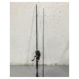 Shock pole and shimano reel fishing combo