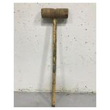 Vintage wooden croquet mallet
