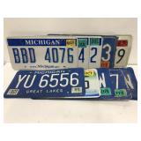 10 license plate set