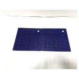 Pair of 7in x 7in rubber work pads