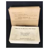 Vintage card file of Elementary School Grade Games