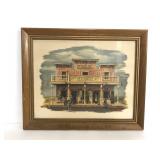 Alice Smith vintage framed western art print