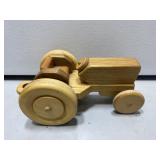 Vintage wooden toy tractor