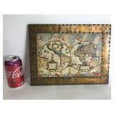 Vintage astrological map print made in Italy