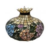 Rose pattern pattern stained slag glass chandelier