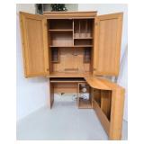 Transforming space saver cabinet desk