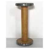 Vintage wooden and metal sewing spool