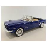 Vintage blue mustang