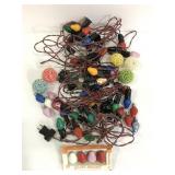 Five strands of vintage Christmas lights