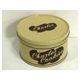 Vintage Charles Cookies empty tin
