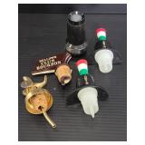 Vintage bottle stoppers and pourers