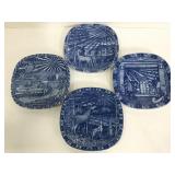Julien Rorstrand vintage four collectors plates