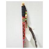 Tribal painted walking stick