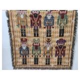 Nutcracker tapestry throw