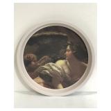 Angel and child tin tray