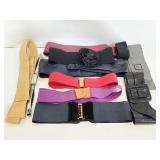 Assorted stretch cinch fashion belts