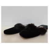 Amy Jo Gladstone New you fur lined velvet slides