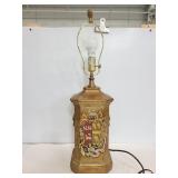 Ceramic lamp with finnel