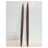 Primitive wood stakes