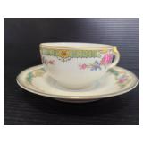 Noritake Elaine saucer & Haviland Limoges cup