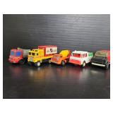 Collection of vintage toy trucks