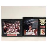 Two vintage Detroit Red Wings plaques