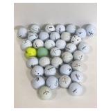 Collection of assorted golf balls
