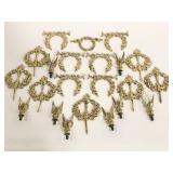 Lot of assorted gold trophy tops