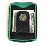 Innovage leather & magnet money clip w/ box