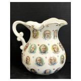 Vintage ceramic presidential pitcher