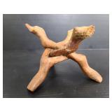 Carved woodfolding stand