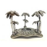 Palm tree metal tealite holder