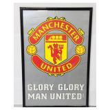 Manchester United framed soccer poster