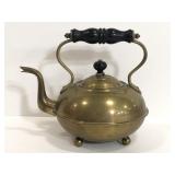 Brass footed teapot