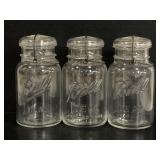 Trio of Ball Ideal wire side jars