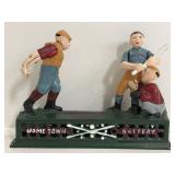 Painted cast iron Hometown Battery bank