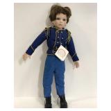 World Gallery porcelain soft body uniform doll